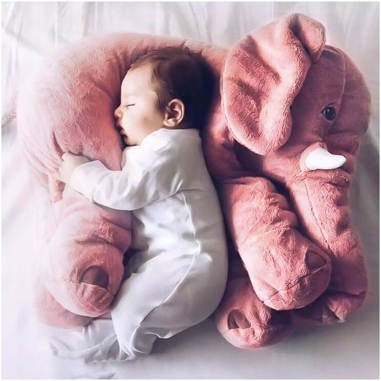 Doris plyšový slon Belly 70 cm růžový