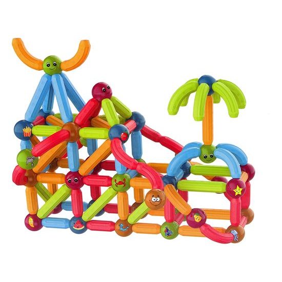 Magnetická stavebnice Magnetic Sticks 128 dílků