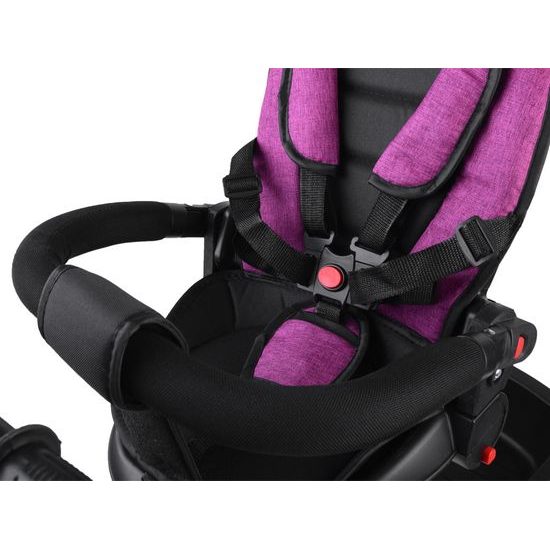 Dětská tříkolka Tiny Bike s otočným sedadlem 3v1 růžová