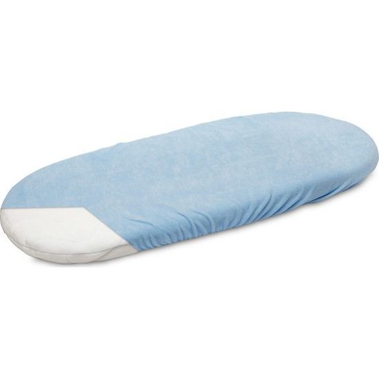 Prostěradlo Froté do kočárku modré