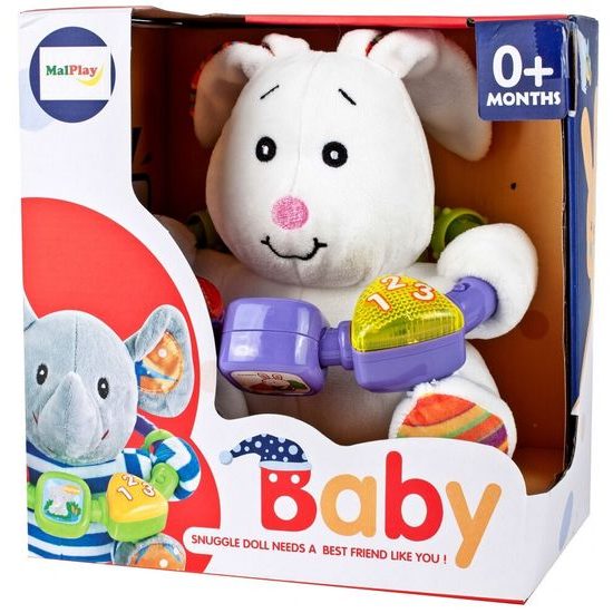 Interaktivní plyšový králíček na baterie Baby Rabbit