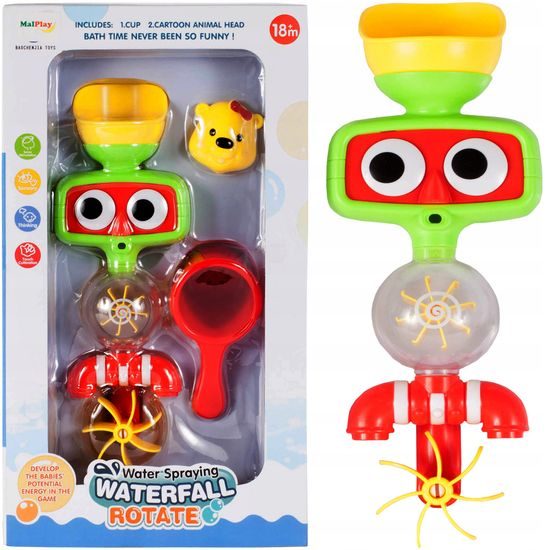 Dětská fontána do vany s vrtulkami Waterfall Rotate