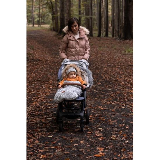 Zimní fusak do kočárku Olaf šedý