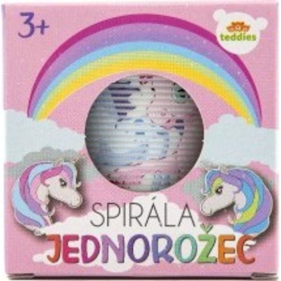 Spirála/ pružina jednorožec - mix 4 barvy