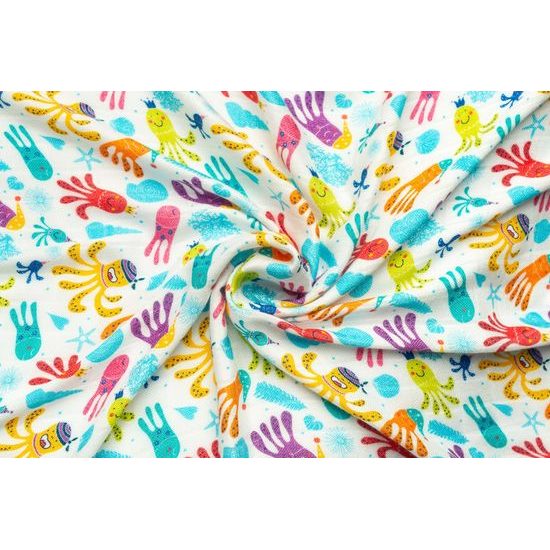 Bambusová plena 75x75cm, Barevné chobotničky