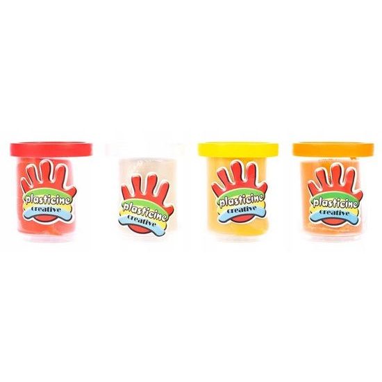 Modelovací plastelína pro děti s 16 formičkami 4 barvy Creative Doh