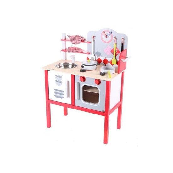 Ecotoys dětská dřevěná kuchyňka s troubou