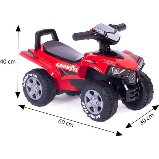Dětské odrážedlo čtyřkolka Goodyear - červená