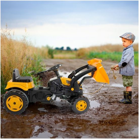 Dětský šlapací traktor s radlicí Active Pedal žlutý