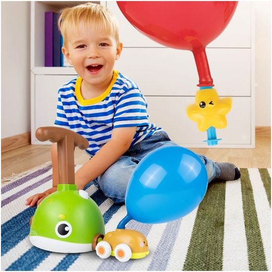 Odpalovač autíček s nafukovacími balónky Rybičky