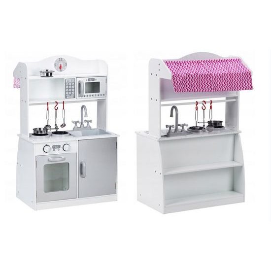 Ecotoys dětská dřevěná kuchyňka 2v1