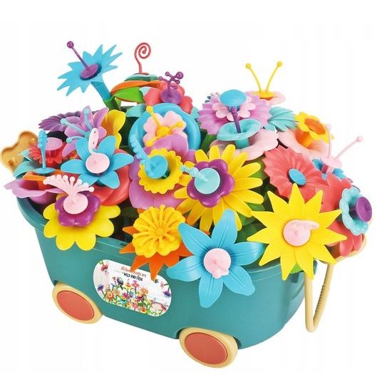 Doris dětská stavebnice zahrádka v kufříku 139 dílků