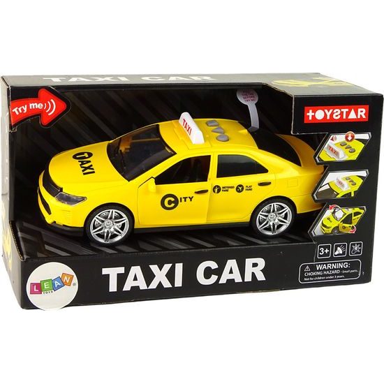 Dětské auto Taxi žluté 1:14