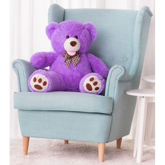Plyšový medvěd Maty 90 cm fialový
