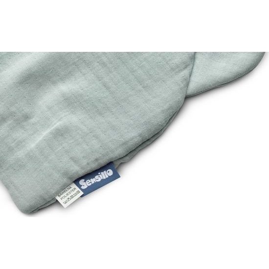 Mušelínová poduška do kočárku grafitová