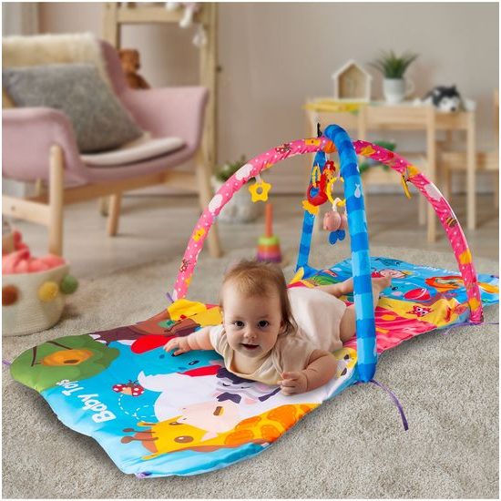 Hrací deka 4v1 s tunelem a hrazdičkou Activity Gym