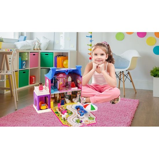 Malplay rozkládací domeček pro panenky s nábytkem Dream Palace