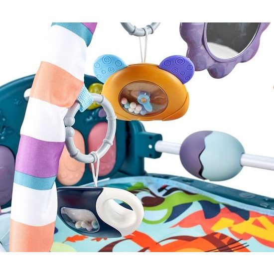 Hrací deka s piankem Tygřík - modrá