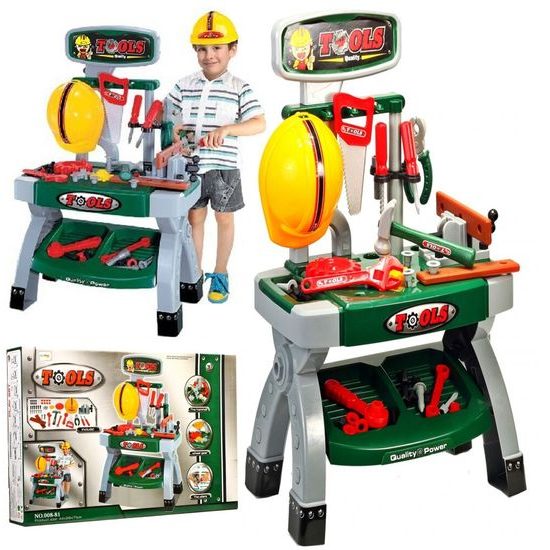 Dětský pracovní stůl s helmou Super Tools