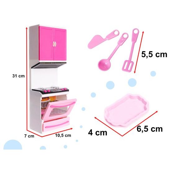 Detská kuchynka so zvukmi a svetlami Happy Kitchen + bábika