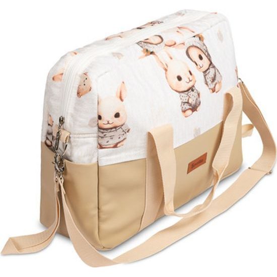 Taška na kočárek Králiček, meruňková