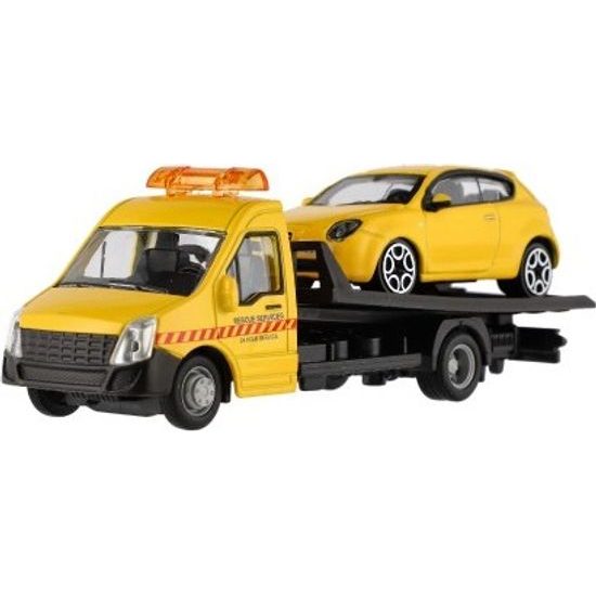 Auto/kamion Bburago odtahovka + auto - mix 6 barev