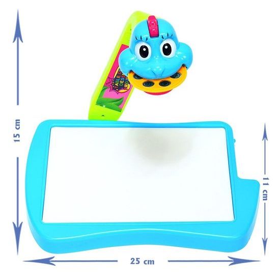 Projektor s kreslící tabulkou a 21 šablonami Dráček