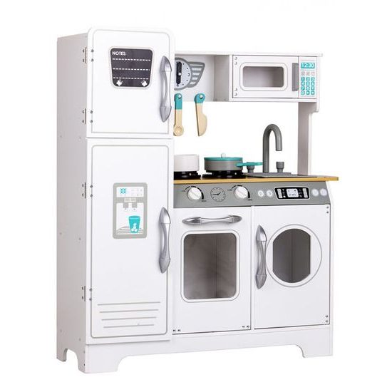 Ecotoys velká dřevěná kuchyňka s troubou
