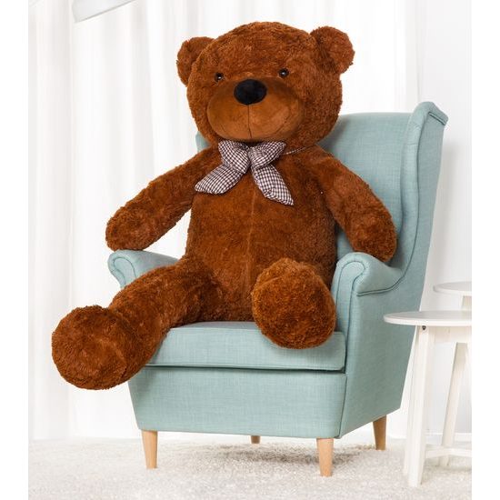 Plyšový medvěd Kvído 160 cm hnědý