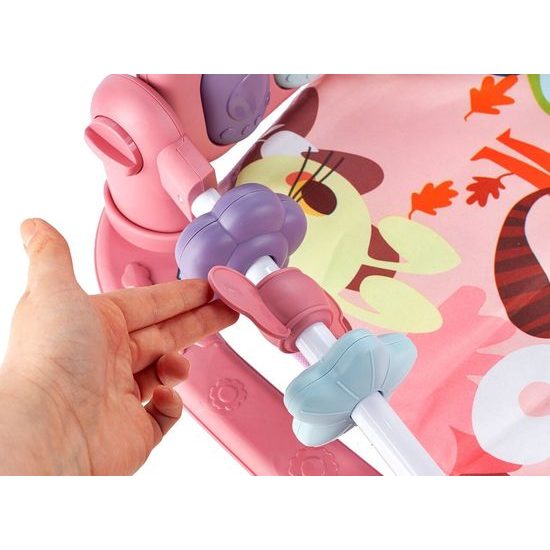 Hrací deka s piankem Tygřík - růžová