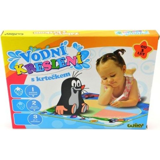 Vodní kreslení malování vodou s Krtečkem