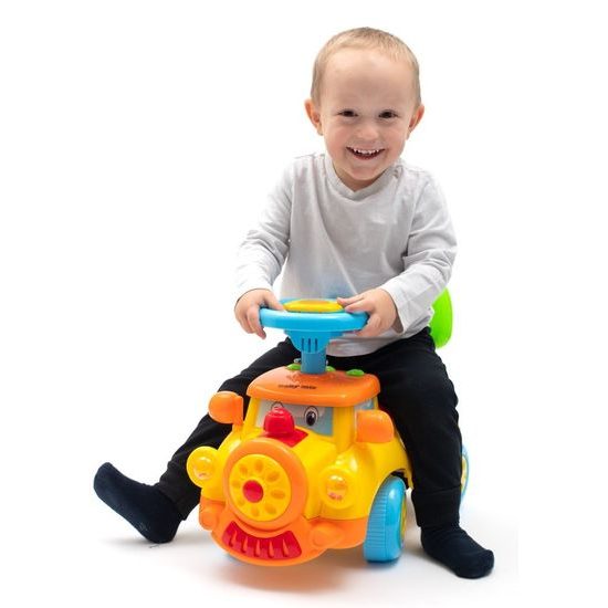 Baby Mix dětské odrážedlo Vláček se zvukem žluté
