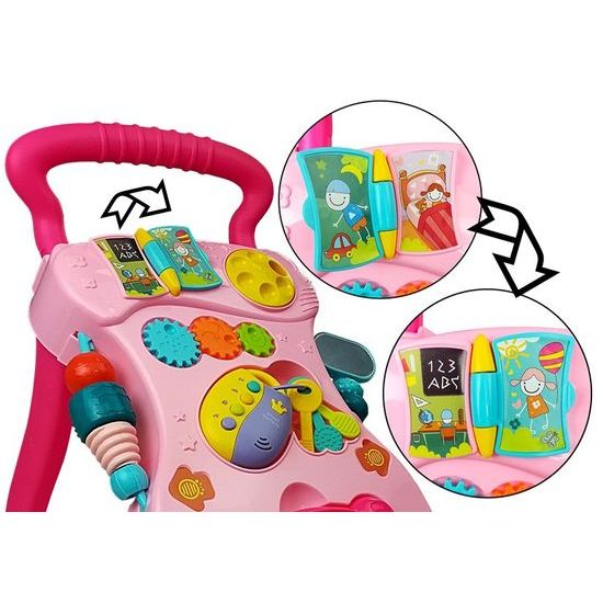 Haunger aktivní chodítko 2v1 Happy Car růžové