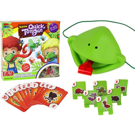 Zábavná hra rychlý chameleoni jazyk - chyť hmyz