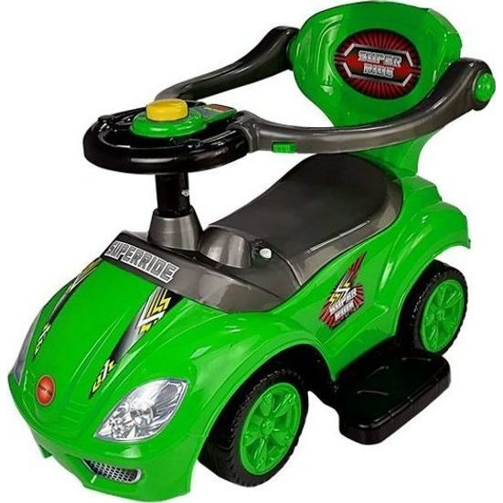 Odrážedlo s posunovačem 3V1 zelené