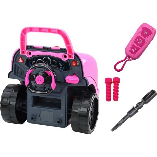 Dětská sada pro automechanika- dílna růžová