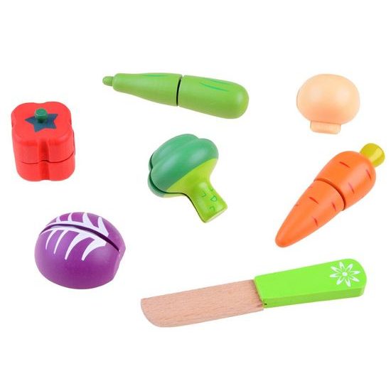 Majlo Toys dřevěná zelenina v bedýnce Vegetable Box