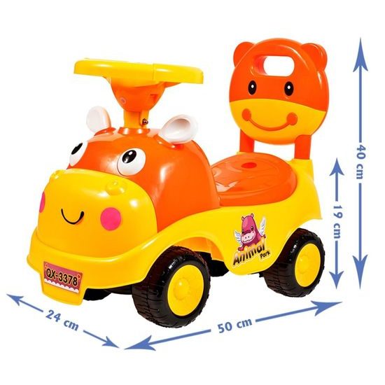 Dětské mini odrážedlo Kravička - žluté