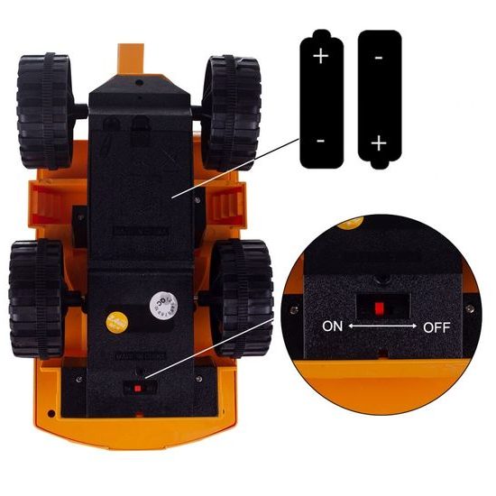 Kolový bagr na dálkové ovládání Cate s pohyblivou lžící 1:24