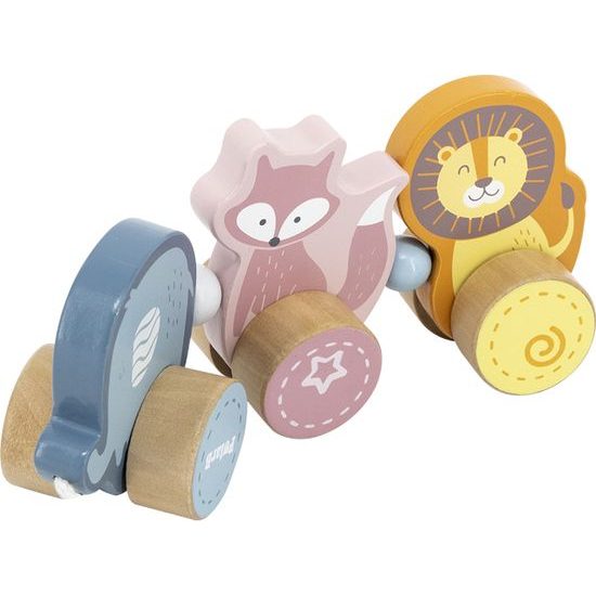 Dřevěná tahací hračka na šňůrce Viga Zoo