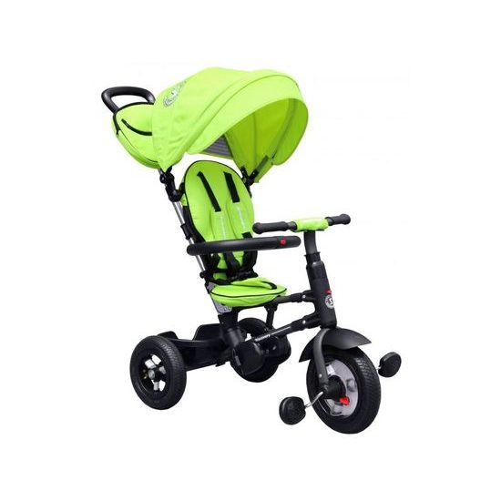 Majlo Toys dětská tříkolka Discovery 380 nafukovacími koly zelená