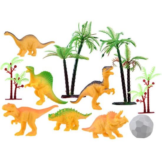 Autodráha s autíčkem na baterie a dinosaury 168 dílků Dino Track