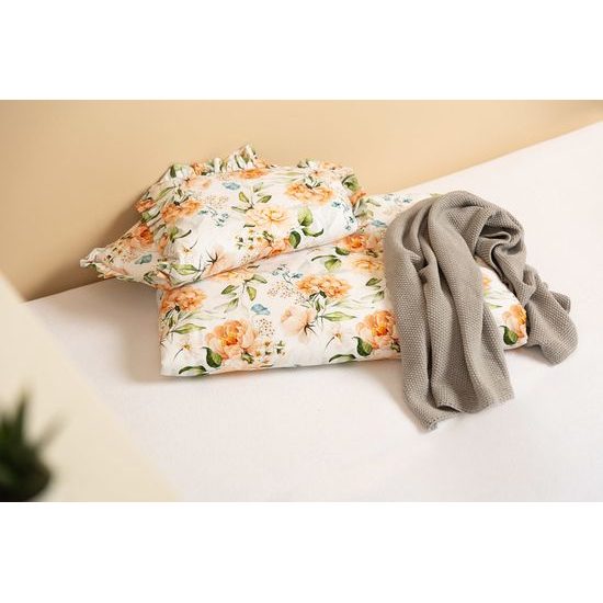 Souprava do postýlky 2ks 100x135 cm Pivoňky