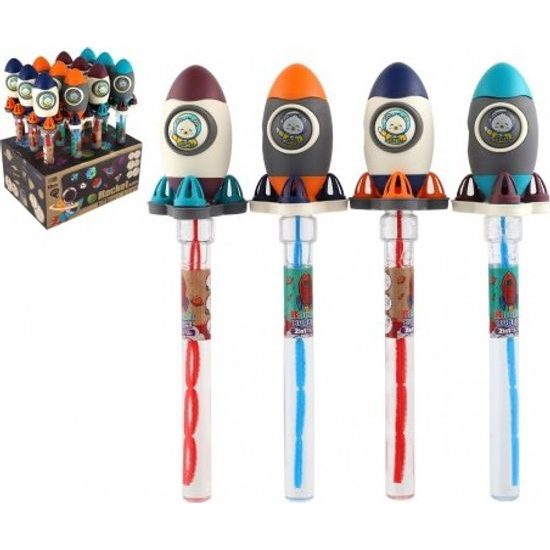Bublifuk trubice raketa vesmír - mix 4 barvy