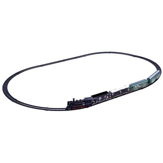 Mini vláčkodráha na baterie se světlem Rail King