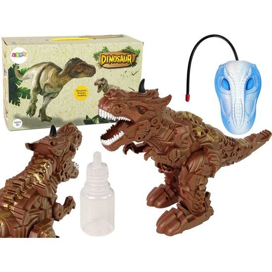 Dinosaurus na dálkové ovládání hnědý
