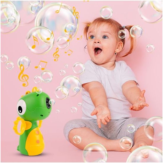 Bublifuk na baterie Zelený dinosaurus