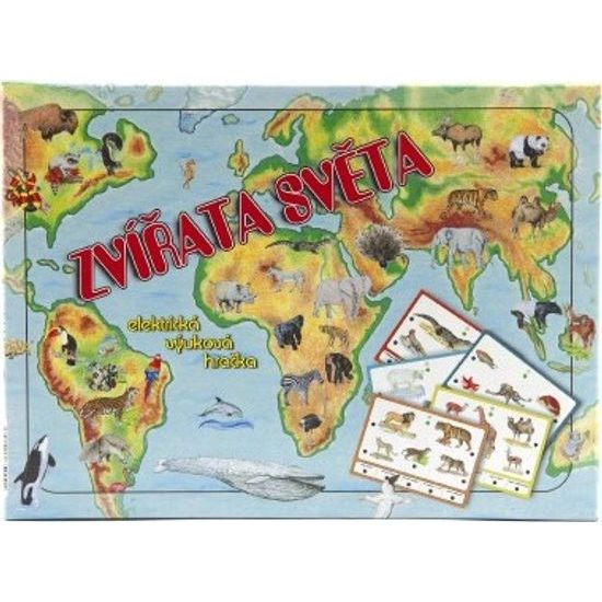 Zvířata světa společenská hra na baterie