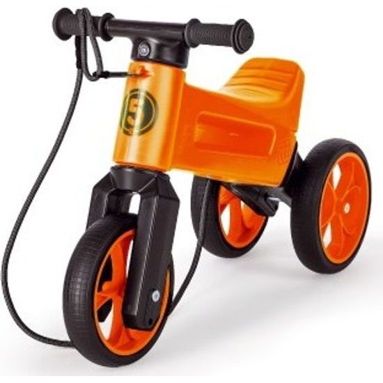 Odrážedlo FUNNY WHEELS Rider SuperSport oranž. 2v1+popruh