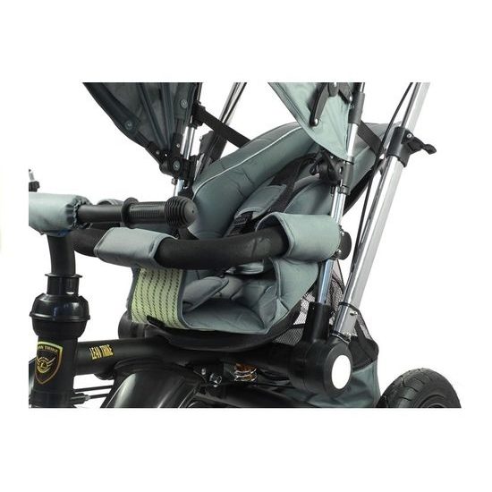 Majlo Toys oboustranná tříkolka s nafukovacími koly PRO700 stříbrná